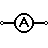 símbolo amperímetro