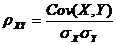 corr（X，Y）= Cov（X，Y）/（Std（X）* Std（Y））